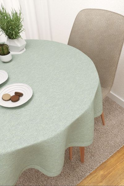 Tischdecke rund Lysel #3J Bocas in pastellblau