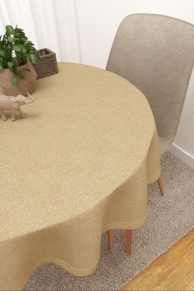 Tischdecke rund Lysel #3J Bocas in sand