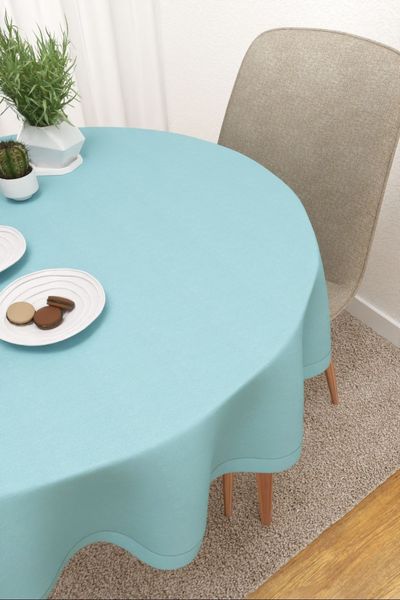 Tischdecke rund Lysel #3J Colmoa in trkis