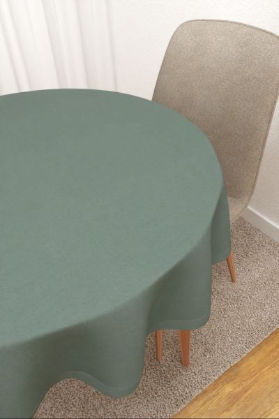 Tischdecke rund Lysel #3J Enna in mintgrn