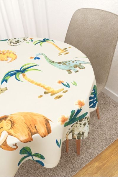 Tischdecke rund Lysel #3J Hamina in beige