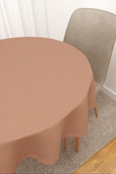 Tischdecke rund Lysel #3J Masiaca in blassrot