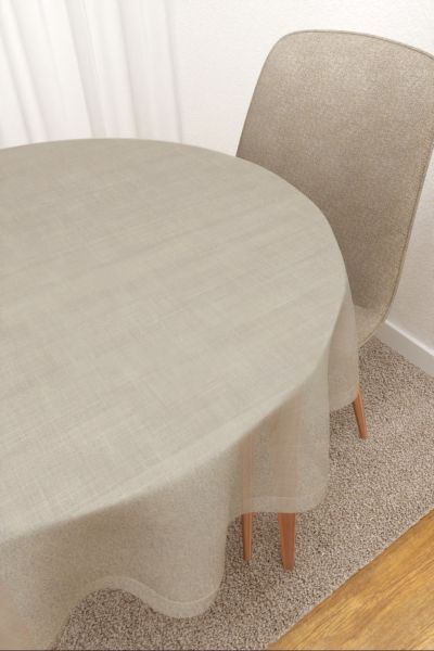 Tischdecke rund Lysel #3J Nayla in beige