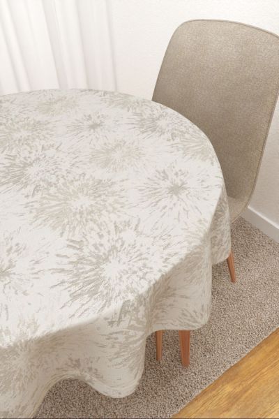 Tischdecke rund Lysel #3J Rumorosa in beige