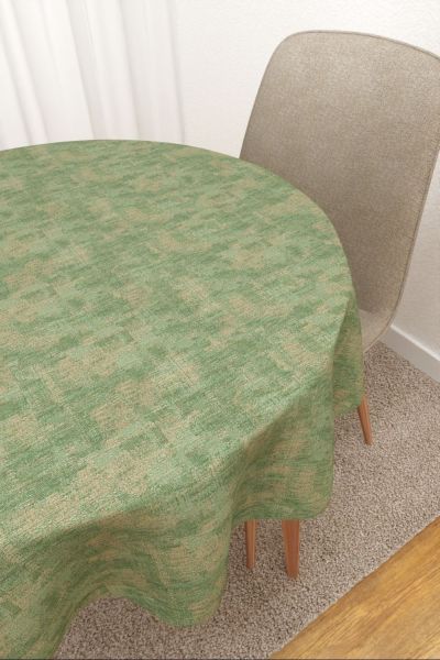 Tischdecke rund Lysel #3J Yecorato in schilfgrn