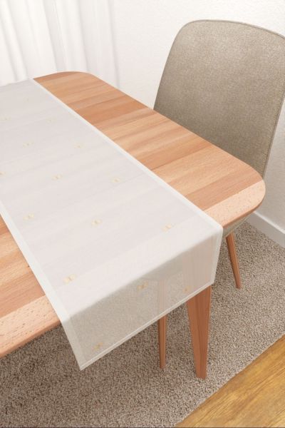 Tischlufer Lysel #3J Arcella in beige