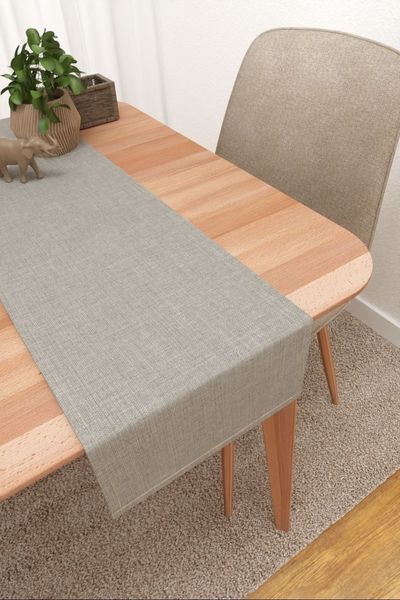 Tischlufer Lysel #3J Mamola in braunbeige
