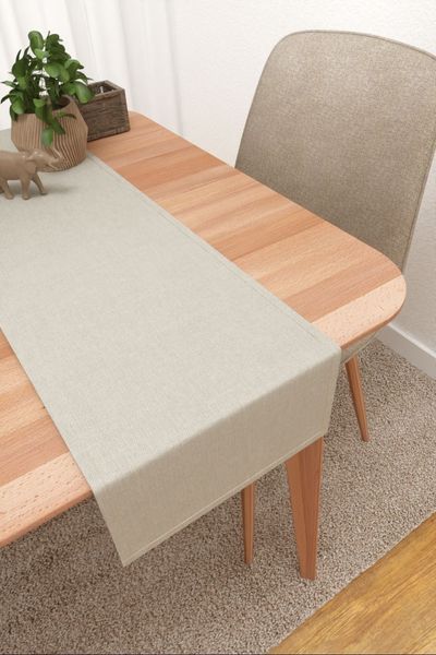 Tischlufer Lysel #3J Rabita in graubeige