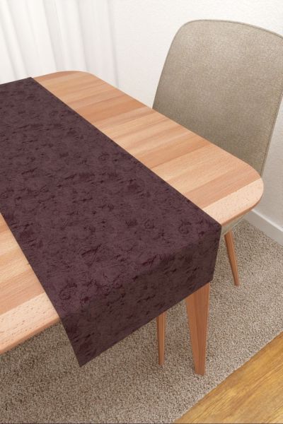 Tischlufer Lysel #3J Rosario in aubergine