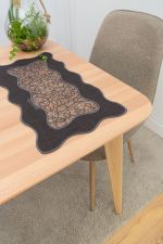 Vorschau Deckchen Plauener Spitze #1W Kiana in Beige dunkelgrau