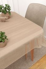 Tischdecke eckig in Beige