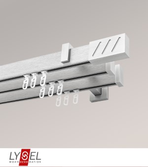 Lysel - SET Coral 160cm Multiträger 2-Lauf mit Endstücke Lines in Silber