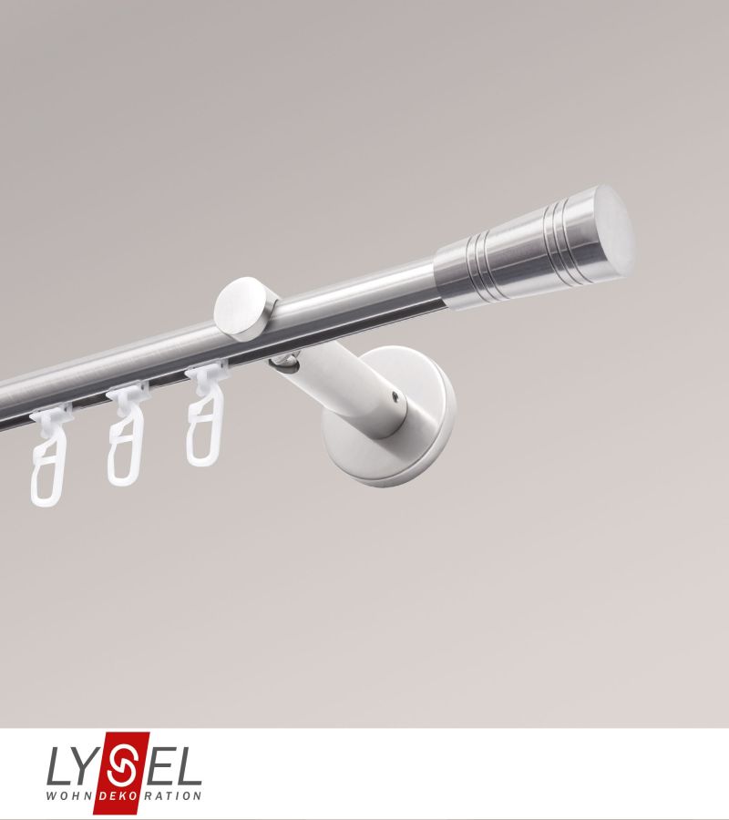 Lysel - SET Opal Innenlauf 160cm Trger offen mit Endstcke Cone in Edelstahl-Optik