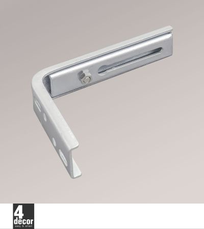 Wandwinkel, verstellbar  silber