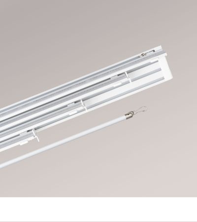 Lysel Outlet - SET Schiebegardinenschiene mit Paneelwagen 4-lufig