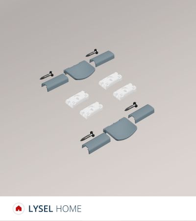 ArtikelbildSET - Spannschuhe mit Abdeckkappen und Bediengriffen LYSEL HOME #1W