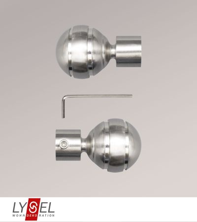 Lysel - 1 Paar Endstcke Kugel fr Opal-Stangen