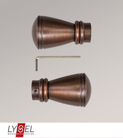 Lysel - 1 Paar Endstcke Konus fr Opal-Stangen
