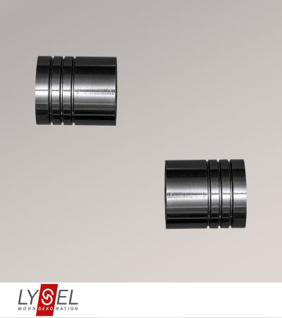 Lysel - 1 Paar Endstcke Zylinder fr Opal-Stangen