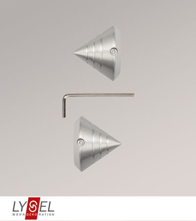 Lysel - 1 Paar Endstcke Kegel fr Topaz-Stangen