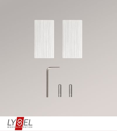 Lysel - 1 Paar Endstcke Quadro fr Coral-Stangen