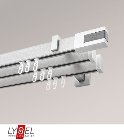Lysel - SET Coral 160cm Multitrger 2-Lauf mit Endstcke Stripe in Silber