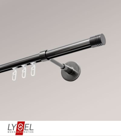 ArtikelbildLysel - SET Opal Innenlauf 160cm Trger geschlossen mit Endstcke Zylinder in Titan #1W
