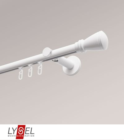 Lysel - SET Opal Innenlauf 200cm Trger offen mit Endstcke Konus in Wei