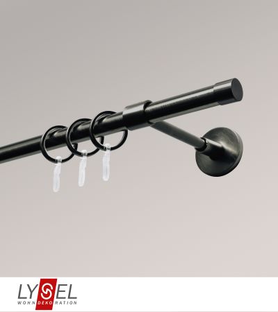 Lysel - SET Opal 160cm Trger geschlossen mit Endstcke Zylinder in Titan