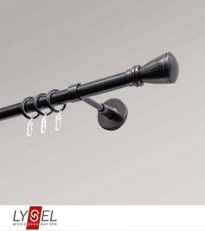 Lysel - SET Opal 160cm Trger geschlossen mit Endstcke Konus in Titan