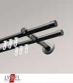 titan Vorschau Lysel - SET Opal Innenlauf 160cm 2 Lauf Doppel-Kombiträger offen mit Endstücke Kappe in Weiß #1W titan