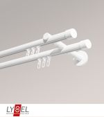 weiß Vorschau Lysel - SET Opal Innenlauf 160cm 2 Lauf Doppel-Kombiträger offen mit Endstücke Kappe in Weiß #1W weiß
