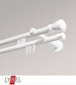 weiß Vorschau Lysel - SET Opal Innenlauf 160cm 2 Lauf Doppel-Kombiträger offen mit Endstücke Konus in Weiß #1W weiß