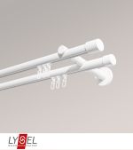 weiß Vorschau Lysel - SET Opal Innenlauf 160cm 2 Lauf Doppel-Kombiträger offen mit Endstücke Zylinder in Weiß #1W weiß