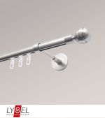 Vorschau Lysel - SET Opal Innenlauf 160cm Trger geschlossen mit Endstcke Kugel in Bronze #1W edelstahl-optik