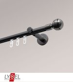 Vorschau Lysel - SET Opal Innenlauf 200cm Trger offen mit Endstcke Kugel in Wei #1W titan