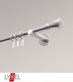 Vorschau Lysel - SET Opal 640cm Trger offen mit Endstcke Konus in Wei #1W edelstahl-optik