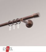 Vorschau Lysel - SET Opal 640cm Trger offen mit Endstcke Zylinder in Titan #1W bronze