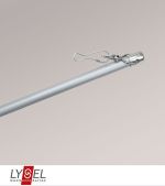 silber Vorschau Lysel - Schiebegardine Schleuderstab #1W silber