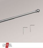 nickel Vorschau Lysel - Vitragenstange Kugel #1W nickel