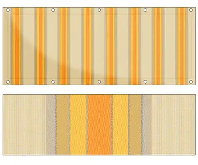 Markise Ma&szlig;anfertigung Balkontuch Fantasie Gialli G778