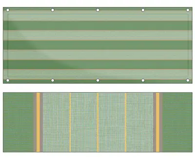 Design Balkon Sichtschutz bu-L485 (Balkon Sichtschutz)