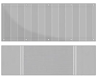 Design Balkon Sichtschutz bu-R200 (Balkon Sichtschutz)