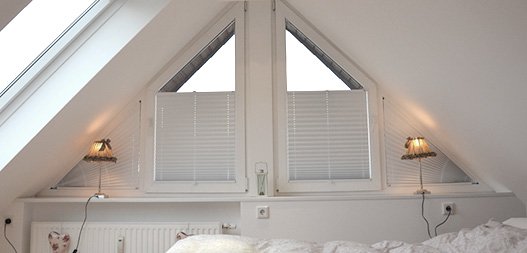Plissees Sonderform Dreiecksfenster