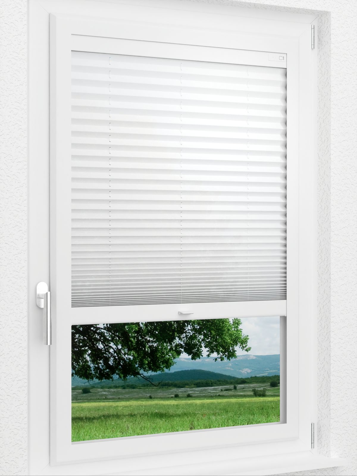 Stoff Plissee Maßanfertigung LYSEL HOME Plissee 205A Krepp Smart Frame