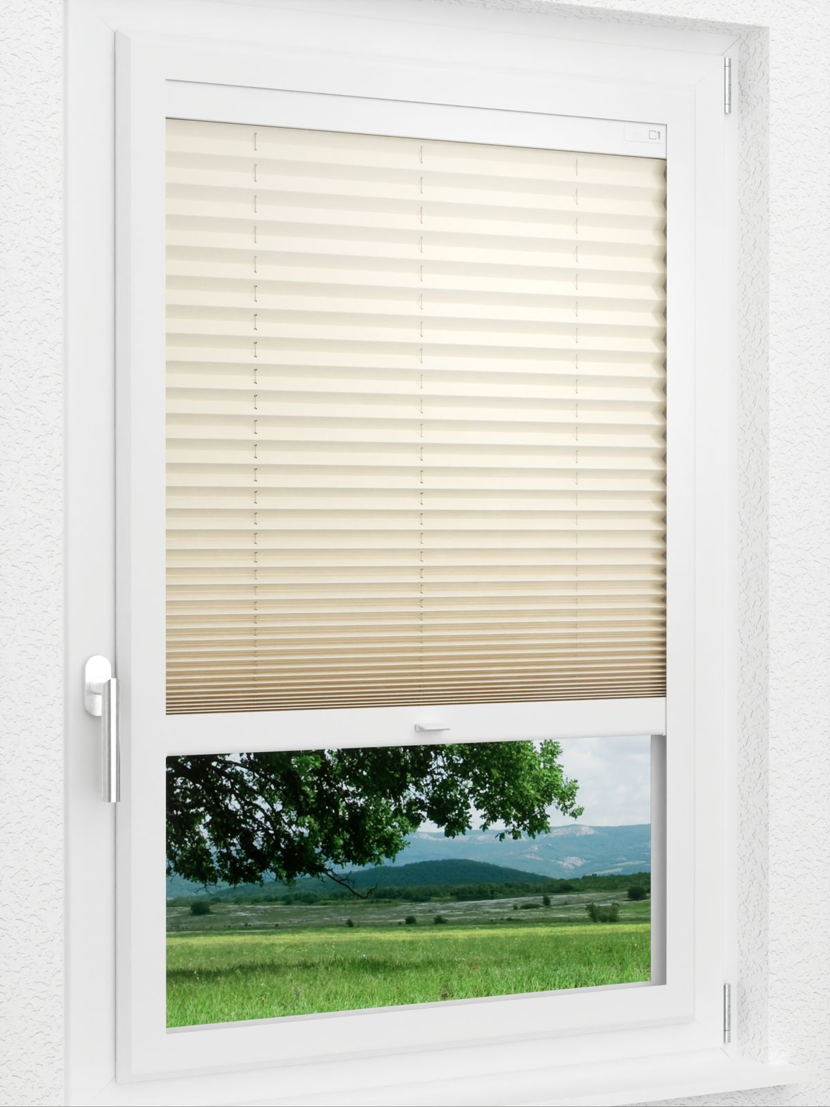 Stoff Plissee Maßanfertigung LYSEL HOME Plissee 133A Krepp Smart Frame