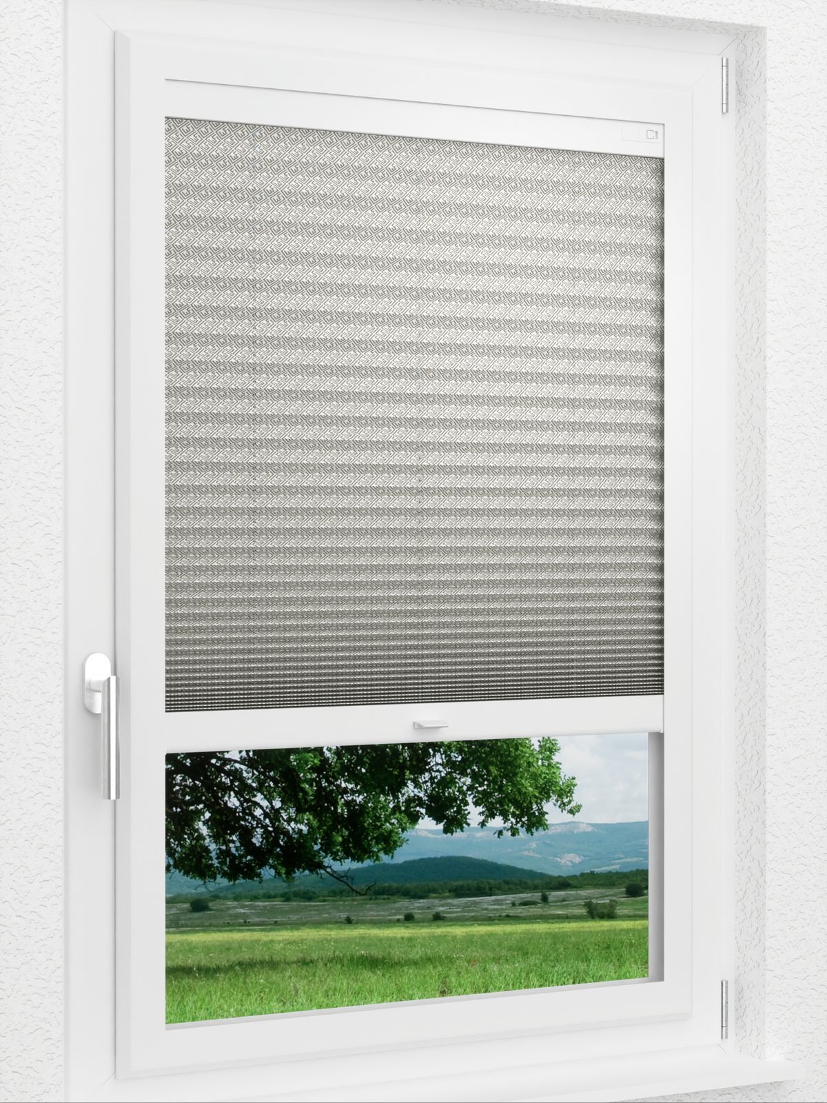 Stoff Plissee Maßanfertigung LYSEL HOME Plissee 210A Krepp Smart Frame