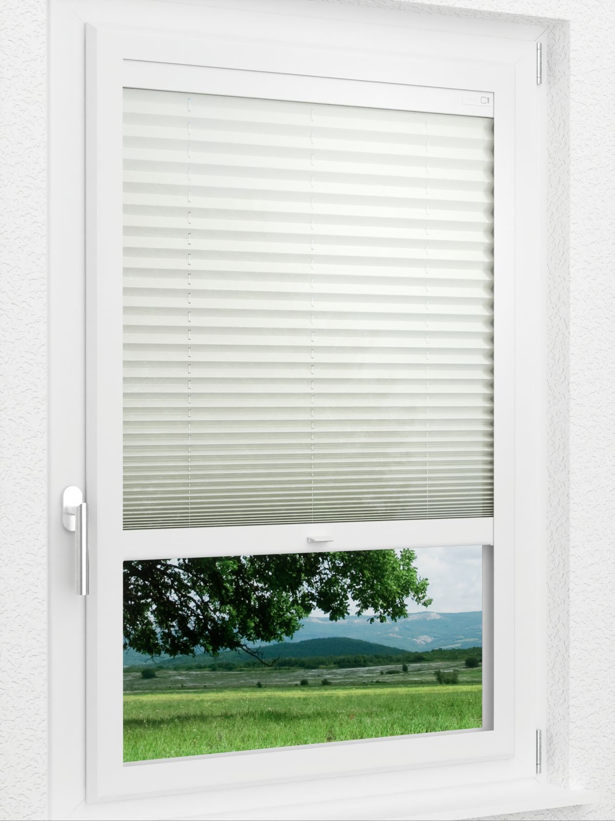 Stoff Plissee Maßanfertigung LYSEL HOME Plissee 303A Stares Smart Frame