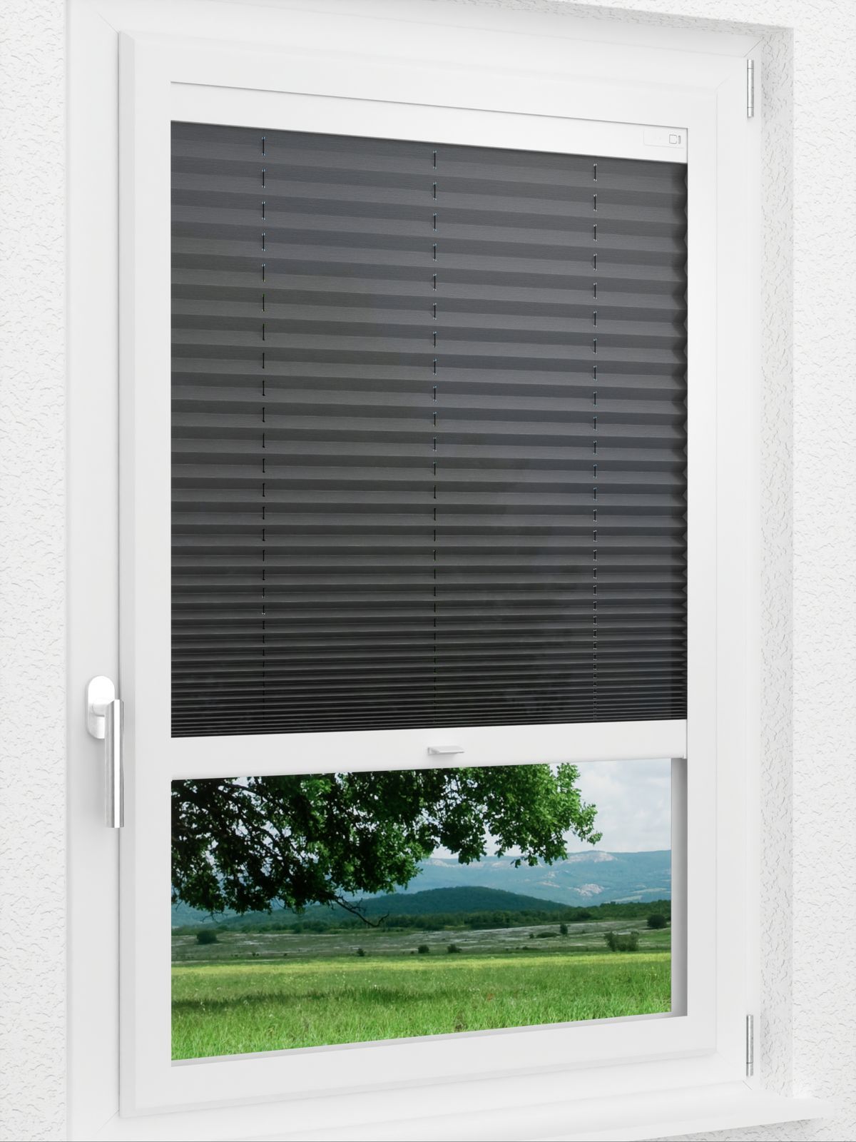 Stoff Plissee Maßanfertigung LYSEL HOME Plissee 306A Stares Smart Frame