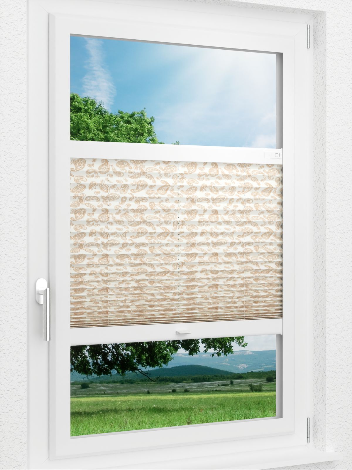 Stoff Plissee Ma&szlig;anfertigung LYSEL HOME Plissee 420A Suzuka Smart Frame